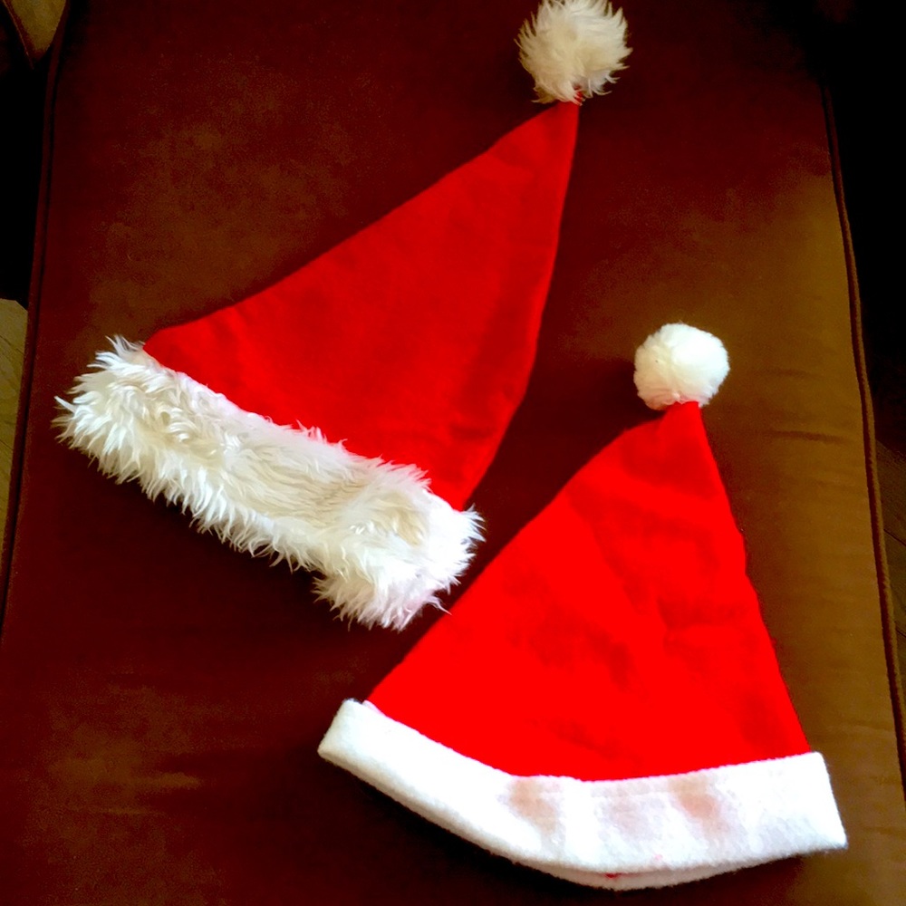 Set of 2 Santa Hats Unisex